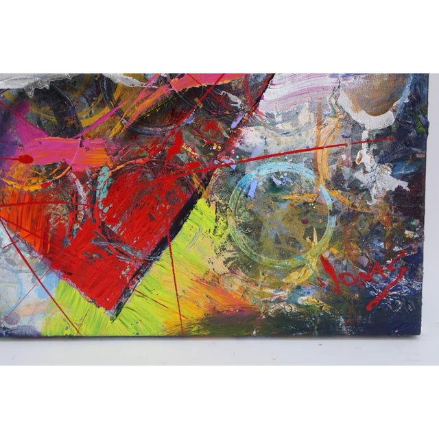 Jonas Gerard (1941–2020) – “Love Happens #1” – Original Signed Oil on Canvas, 2014 – 22” X 26” For Sale In New York - Image 6 of 12