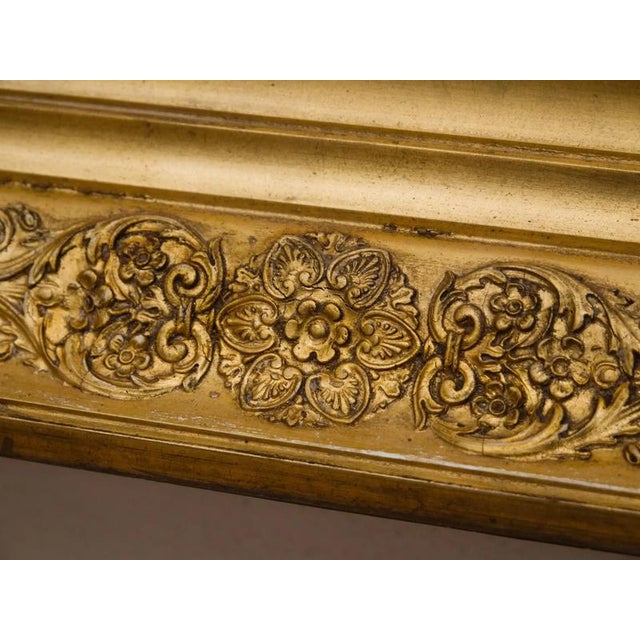 Wood Antique Biedermeier Gilded Picture Frame For Sale - Image 7 of 10