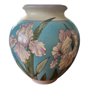 Santa Barbara Ceramic Hand Painted Vase