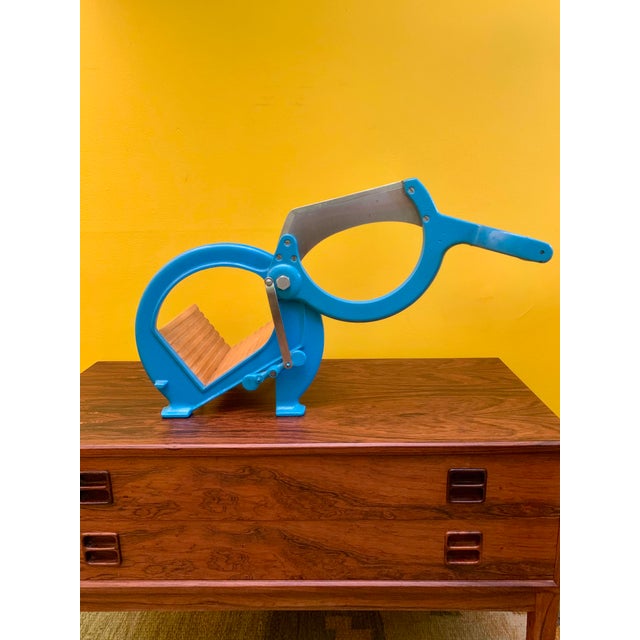 Danish Baby Blue Bread Cutter From Royal Raadvad, 1970s For Sale - Image 12 of 12
