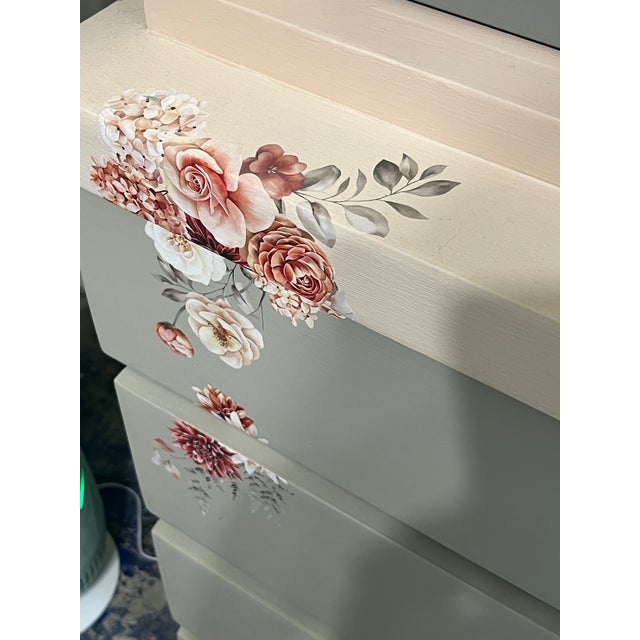 Wood Boho Chic//Whimsical//Romantic//Cottage// Solid Wood Dresser//highboy For Sale - Image 7 of 7
