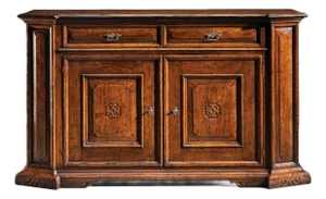 Italian Rustic Walnut Sideboard