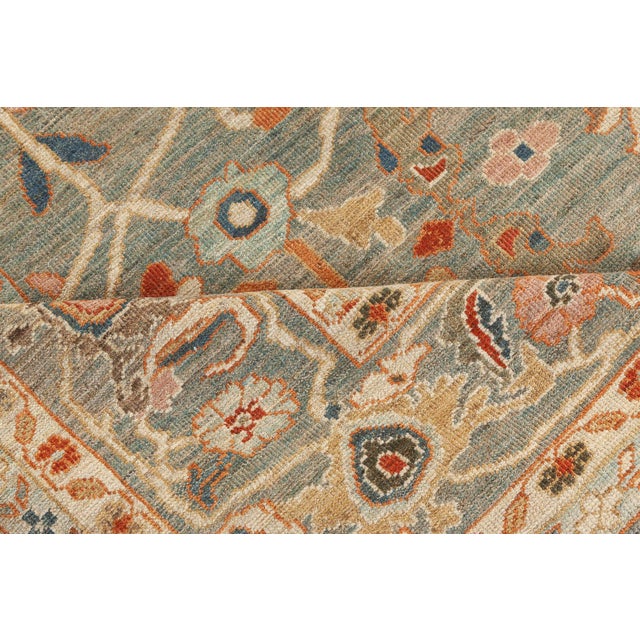 Textile Inspired Traditional Sultanabad Soft Beige Rug "Skyblossom" by Doris Leslie Blau For Sale - Image 7 of 7