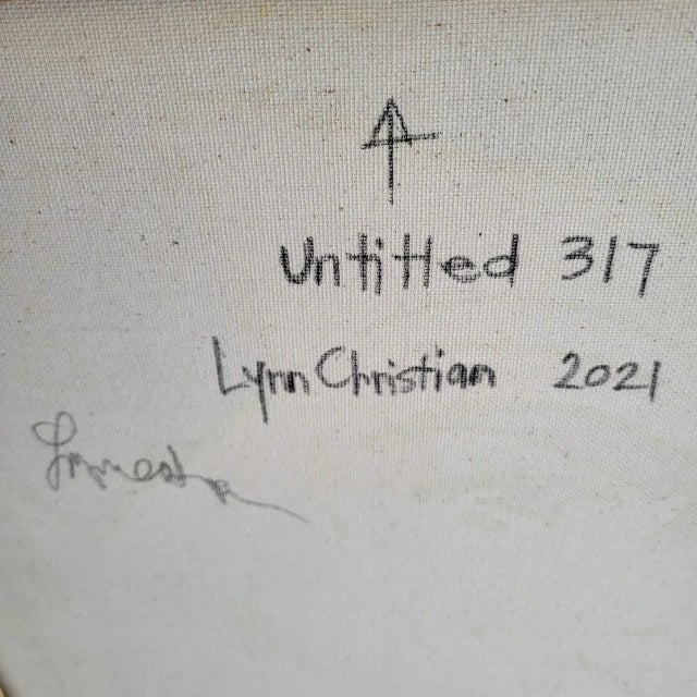 "Untitled 317" Contemporary Original Abstract Oil Painting by Lynn Christian For Sale - Image 4 of 11