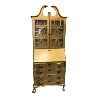 Vintage Gold Secretary Desk For Sale