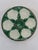 1950s French Longchamp Green and White Oyster Plate For Sale - Image 13 of 16