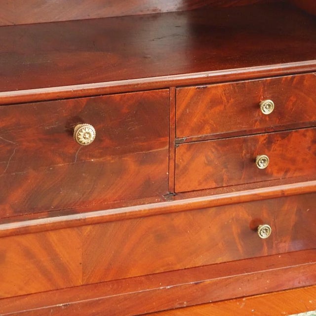 Louis Philippe Secretary in Mahogany with Marble Top, 1850 For Sale - Image 15 of 18