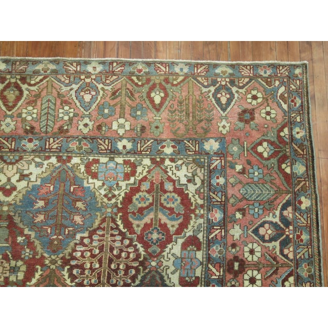 Textile Antique Zabihi Collection Square Persian Bakhtiari Rug - 10'3" x 10'4" For Sale - Image 7 of 9