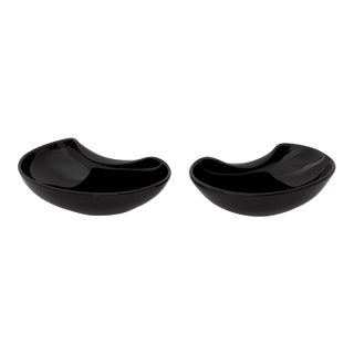 Elsa Peretti X Tiffany & Co. Black Glass Dishes, 2 For Sale