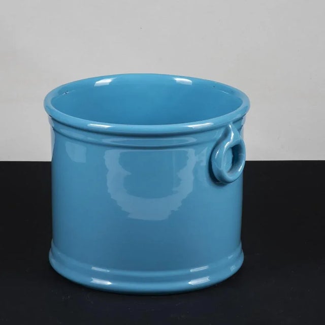 Blue Ceramic Vase from Este Ceramics For Sale - Image 4 of 10