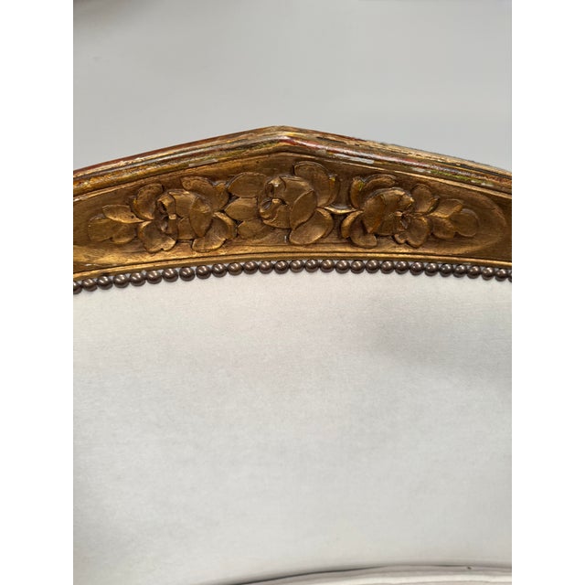 Wood 1930s Gilt Canape Settee, Attributed to Paul Follot Art Deco For Sale - Image 7 of 15