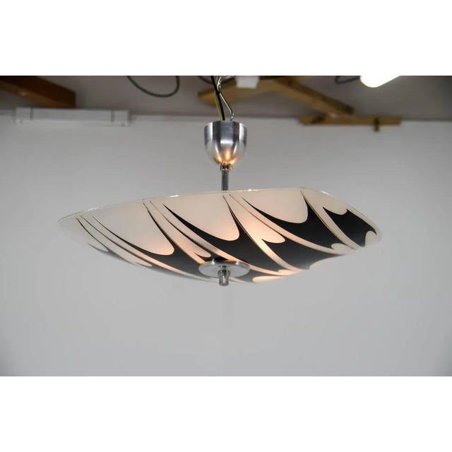 Mid-Century Aluminum Chandelier, 1950s For Sale - Image 3 of 10
