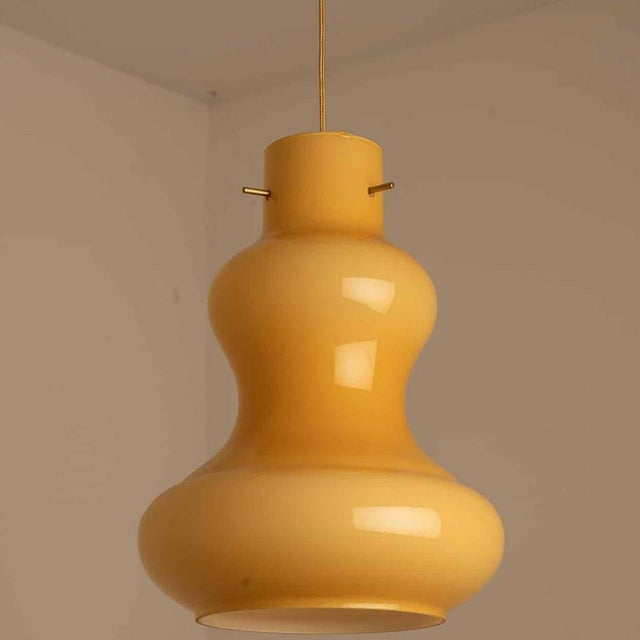 Vintage Murano Glass Pendant Light by Massimo Vignelli for Venini, 1960 For Sale - Image 12 of 18