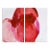 KR Moehr Red Abstract Modern Watercolor Canvas Print Diptych Set For Sale