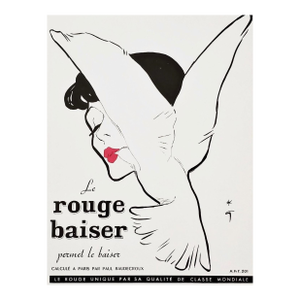1953 French Mid-Century Advertisement Print for Lipstick by Gruau