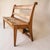 Rustic European 1940s Dutch Oak Hall Bench With Handwoven Rush Seat, Pair Available For Sale - Image 3 of 7