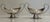 Antique Continental European Silver-Plated Neoclassical Navette Pedestal Open Salt Cellars - A Pair For Sale - Image 10 of 11