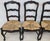 Late 20th Century French Country Ladderback Rush Seat Dining Chairs Set of 4 For Sale - Image 5 of 18