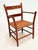 American Early 20th Century Set of Four American Colonial Revival Hand-Painted Armchairs, Woven Splint Seats For Sale - Image 3 of 16