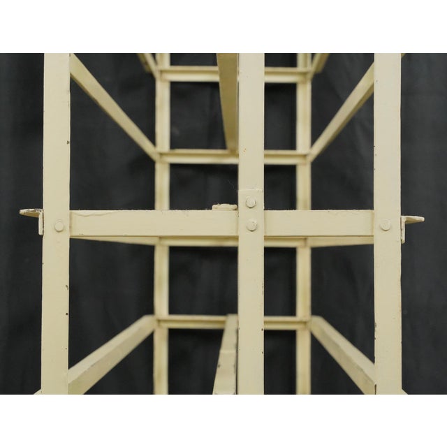 Metal Vintage European Industrial Steel Shelf Unit For Sale - Image 7 of 9