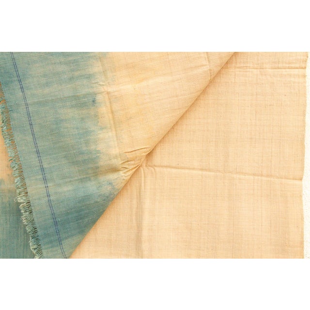 1990s Organic Peace Silk Throw, Monsoon Sky For Sale - Image 5 of 6