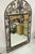 Late 20th Century LaBarge Italian Mediterranean Wrought Iron Flower Leaf Scroll Arched Wall Mirror For Sale - Image 10 of 10