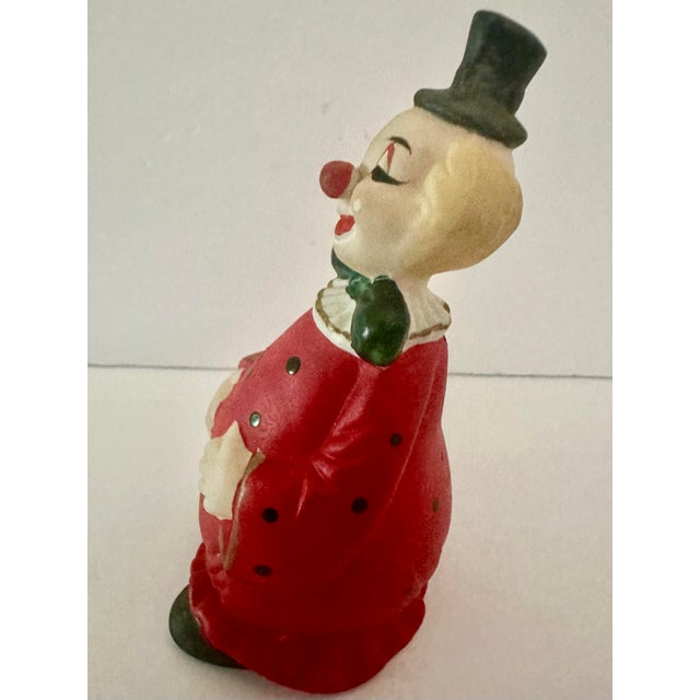 Figurative Vintage Late 20th Century Red Polka Dot Clown Bell For Sale - Image 3 of 11