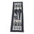Early 20th Century Black African Handprinted Table Runner For Sale