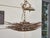 Gold Mid 20th Century Spanish Gilt Metal Sunburst Chandelier with Frosted Glass For Sale - Image 8 of 11