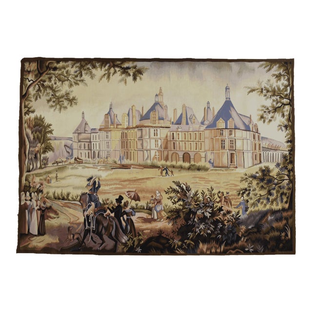 Chambord Castle Handwoven Tapestry - 190 X 245cm (6'3" X 8'0") - Requires Rod Size 6 For Sale
