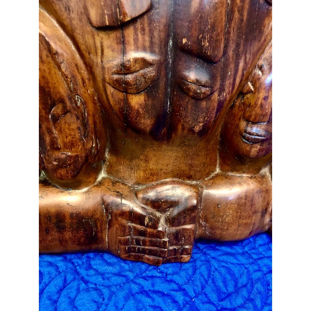 Miriam Sommerburg, Carved Wood German Expressionist Sculpture Jewish Woman Refugee Artist Judaica, c.1950s For Sale - Image 12 of 12