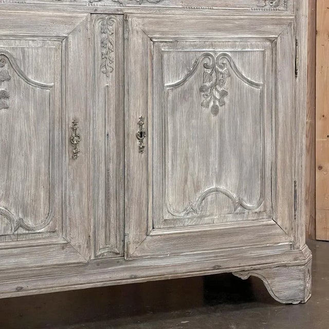 Wood 18th Century French Louis XVI Whitewashed Buffet ~ Cabinet For Sale - Image 7 of 13