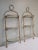 Brass 1960s Pair of Vintage Italian Gilt Metal 3 Tier Shelves For Sale - Image 8 of 8
