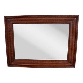 o.g Bench Made, Signed 1939 Tiger Maple Mirror For Sale