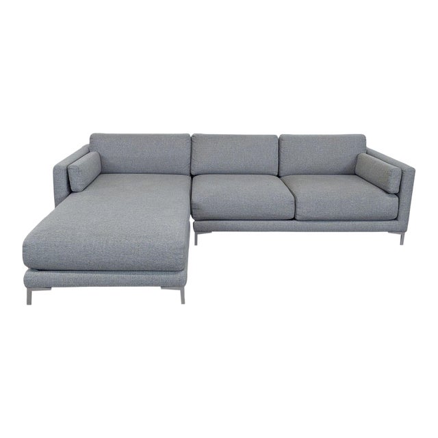 Cb2 District Modern Sectional With Chaise For Sale