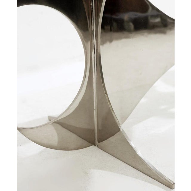 Elipse Coffee Table attributed to Armand Jonckers, 1980s For Sale - Image 3 of 7