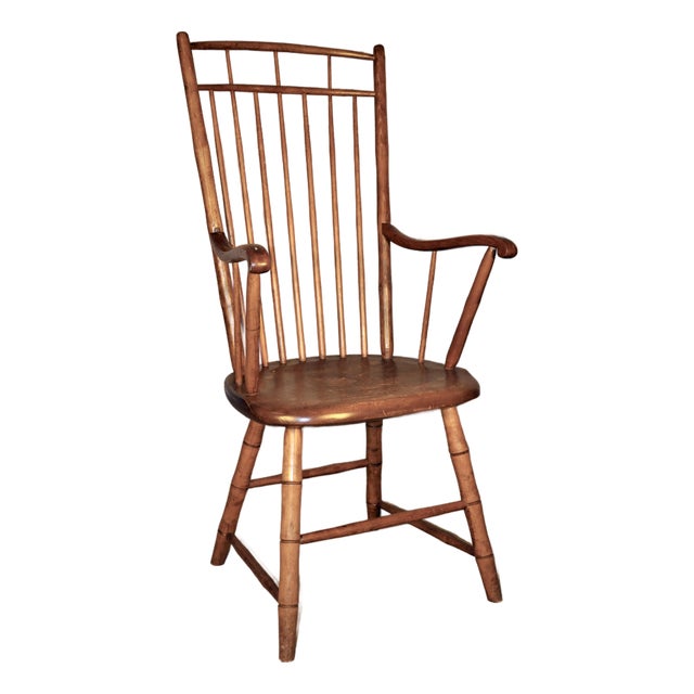 Early 20th Century Windsor Style Spindle Back Chair For Sale
