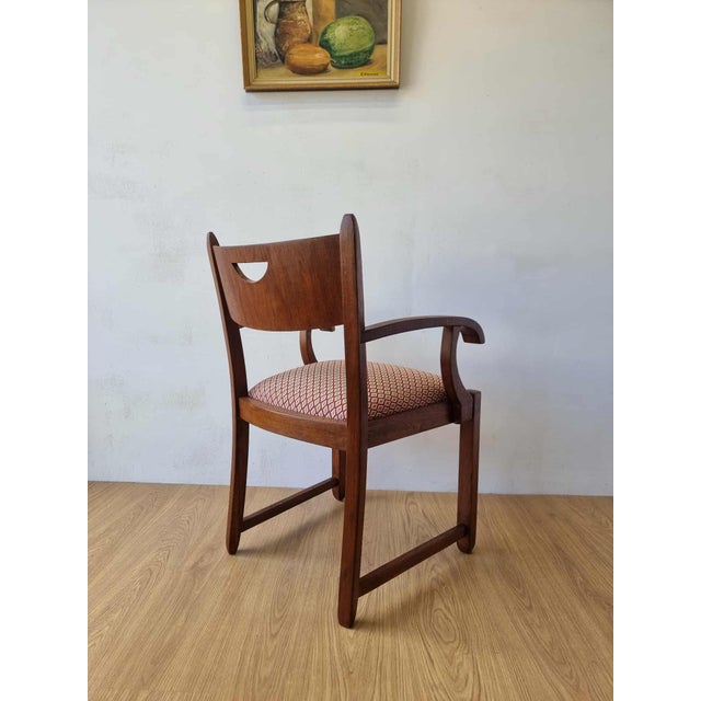 Oak Office Chair, 1950s For Sale - Image 11 of 18