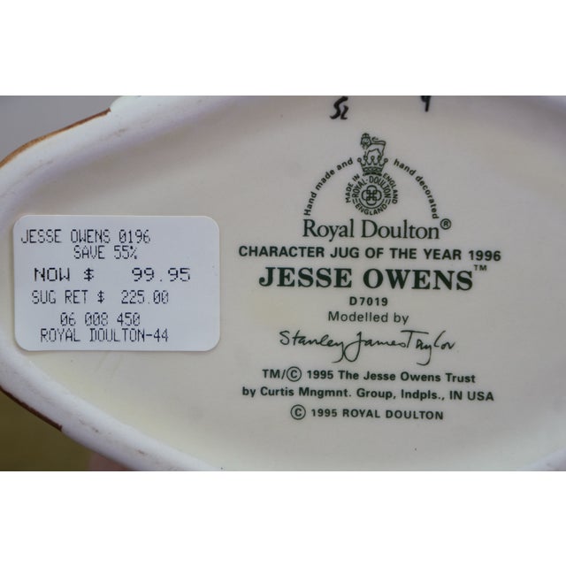 1990s Royal Doulton Jesse Owens Olympic Track & Field Toby Character Jug For Sale - Image 13 of 13