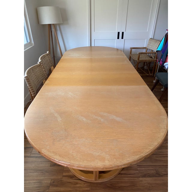Wood 1960s McGuire San Francisco Extendable Dining Table For Sale - Image 7 of 13