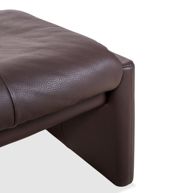 Leather 2-Seater Sofas, Armchair and Ottoman in Leather from Erpo Milano, Set of 4 For Sale - Image 9 of 18