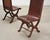 Wood Set of Eight French Provincial Leather Oak Curule Dining Chairs For Sale - Image 7 of 18