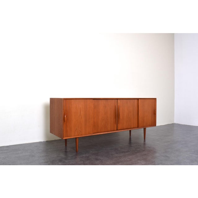 Brown Mid-Century Modern Danish Teak Sideboard, 1960s For Sale - Image 8 of 18