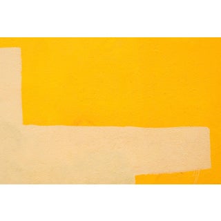 Contemporary Abstract 'Yellow Wall' Photograph, Minimalist Geometric Art Print, Large 45 X 30" Fine Art Photography Print For Sale