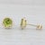 Gemstone Information: - Natural Peridots - Total Carats - 2.90ctw Cut - Round Color - Light Green - Natural Diamonds -...