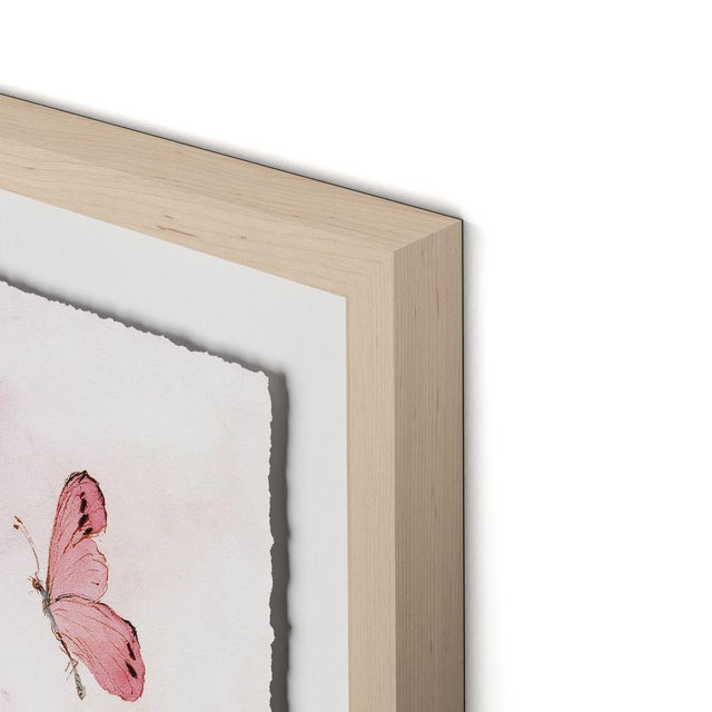 DESCRIPTION: Blush Botanical 1 by Lia Burke Libaire in Maple Frame, Small Art Print on Paper SPECIFICATIONS: Type: Giclée...