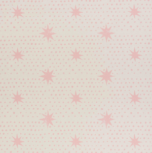 Sample - Schumacher x Molly Mahon Spot & Star Wallpaper in Pink