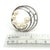 White 1990s Mikimoto Estate Akoya Pearl Brooch Pin Sterling Silver For Sale - Image 8 of 9