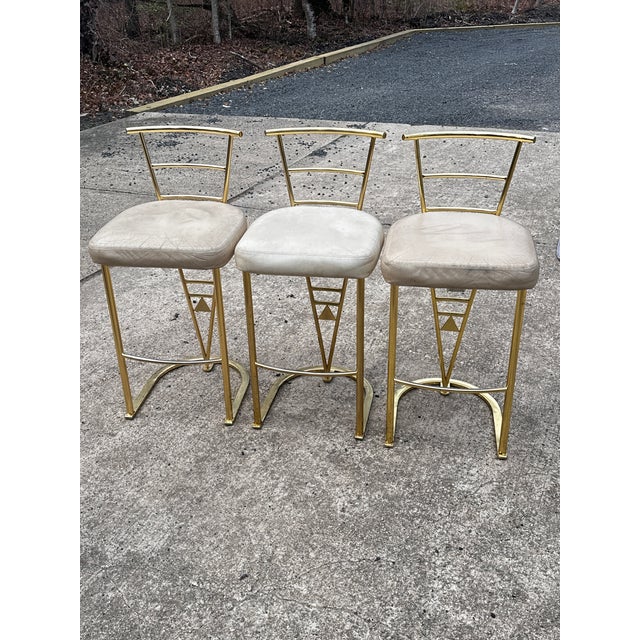 1970s Dia Counter Height Bar Stools Set of Three For Sale - Image 11 of 12