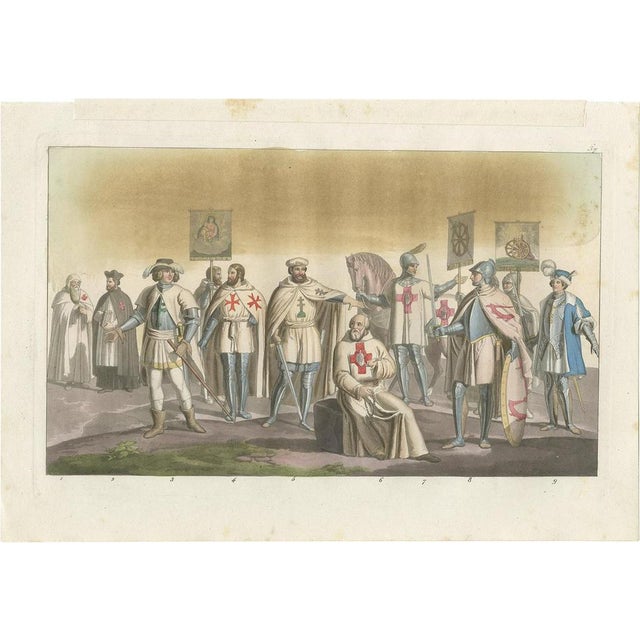 Paper The Chivalric Orders of the Holy Land, 1831, Paper For Sale - Image 7 of 7